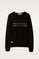 Sudadera Title negra organic mujer