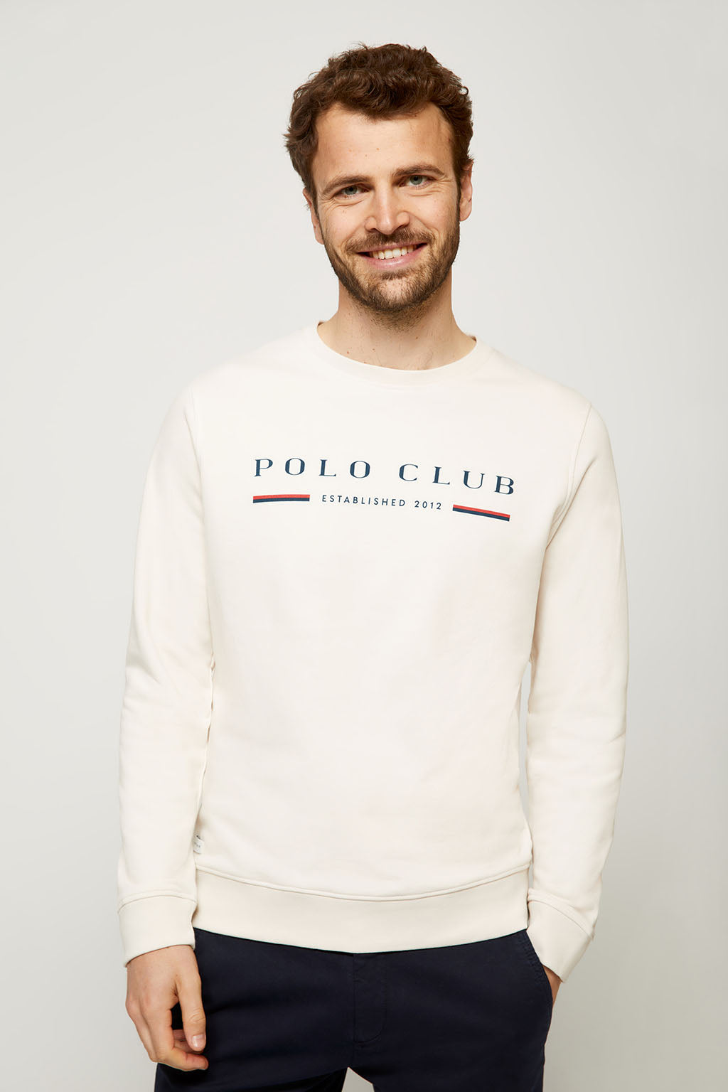 Monótono Superioridad lógica Sudadera Title beige Organic – Polo Club