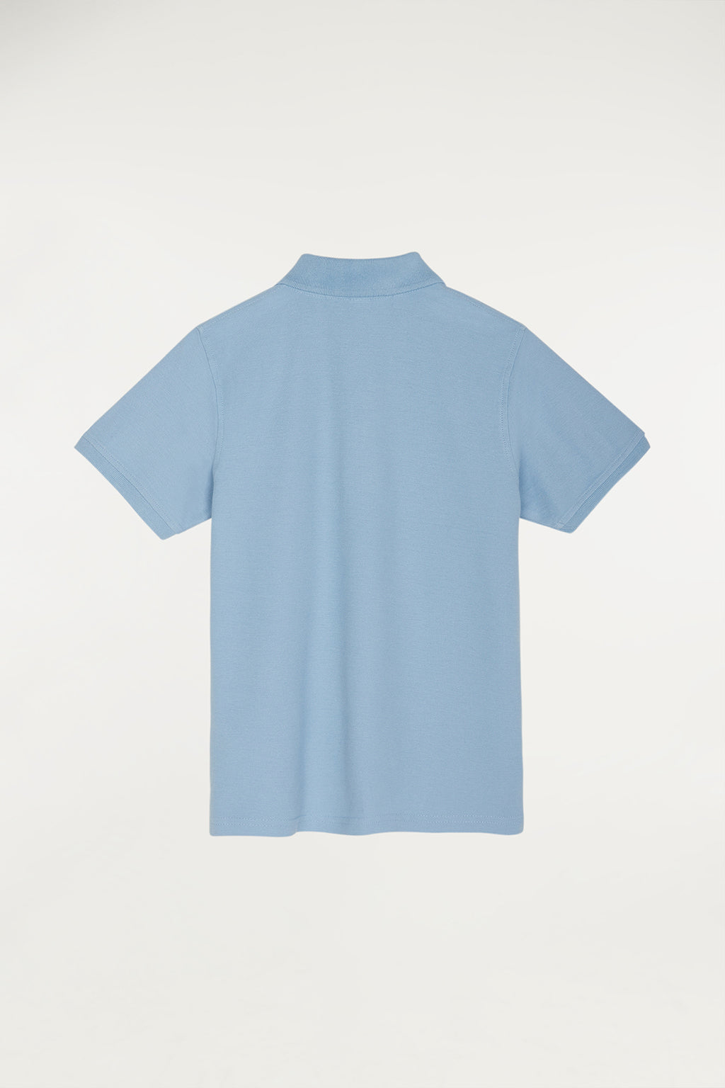 Polo celeste infantil de manga corta con logo bordado a contraste | NIÑOS | POLO CLUB