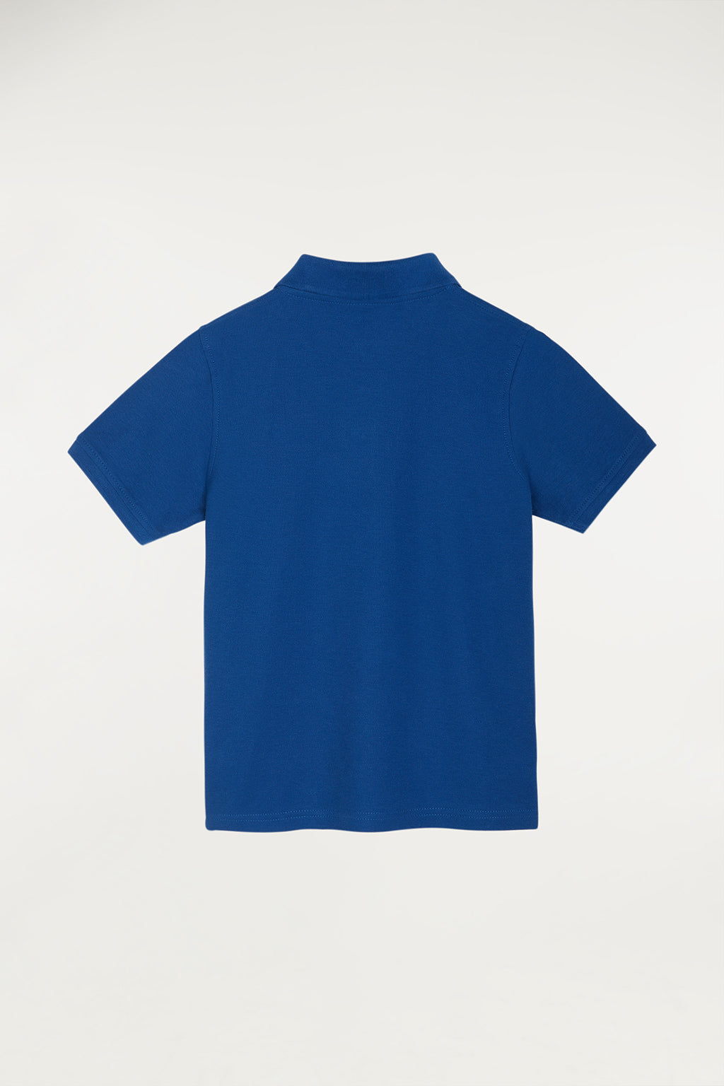 Polo azul royal infantil de manga corta con logo bordado a contraste | NIÑOS | POLO CLUB