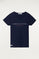 Camiseta de algodón orgánico marino con estampación frontal