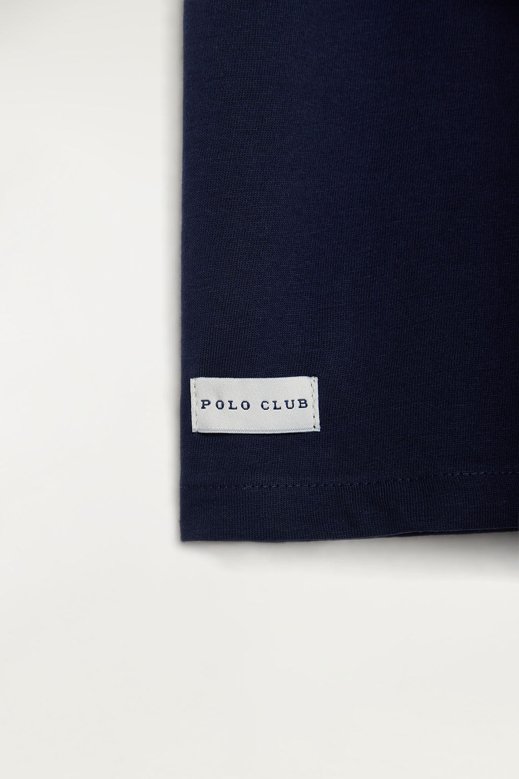 Camiseta de algodón orgánico marino con estampación frontal | MUJER  | POLO CLUB