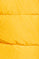 Casaco acolchoado amarelo de gola alta