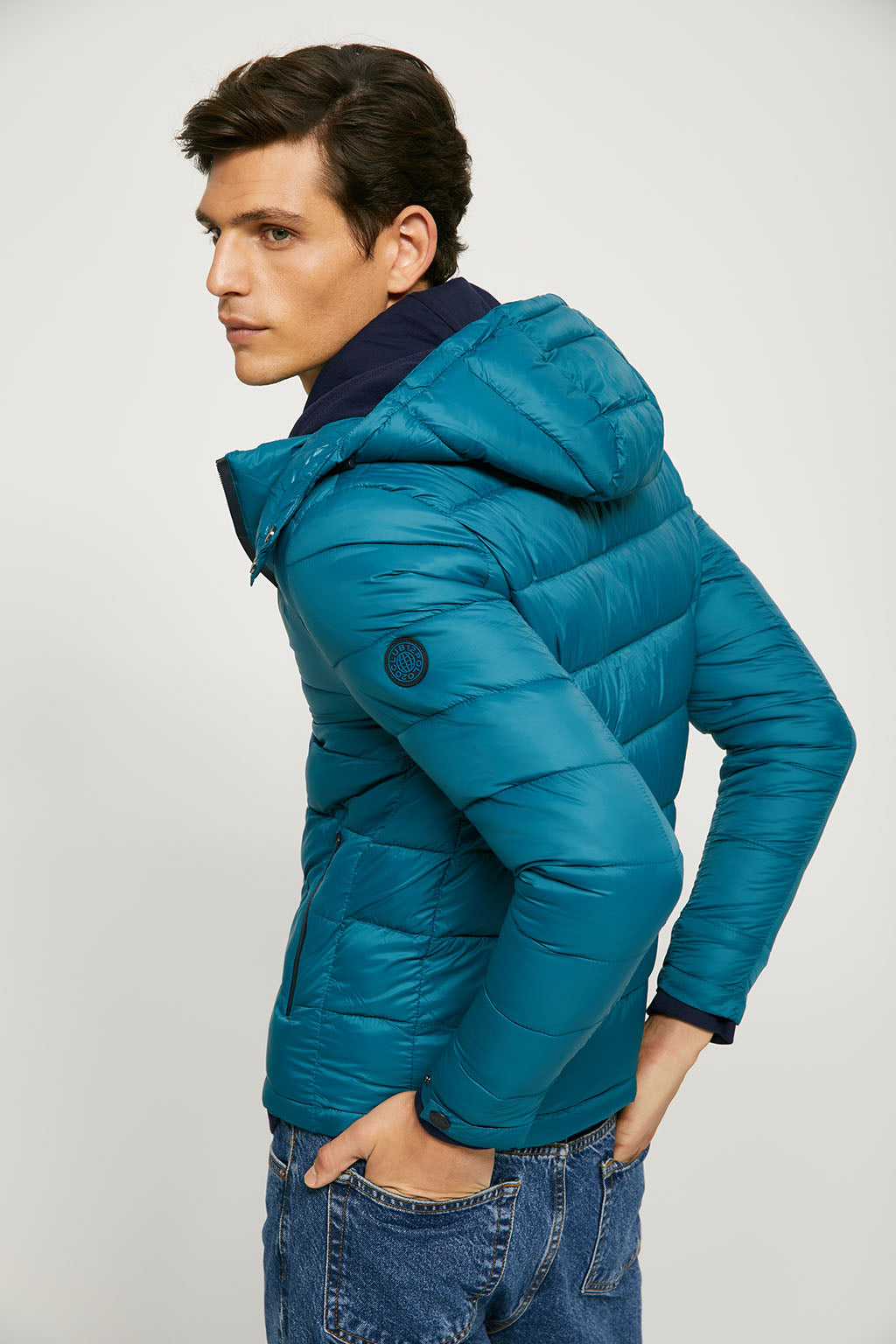 Chaqueta azul acolchada con capucha | HOMBRE  | POLO CLUB