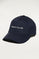 Navy-blue baseball cap with embroidered logo