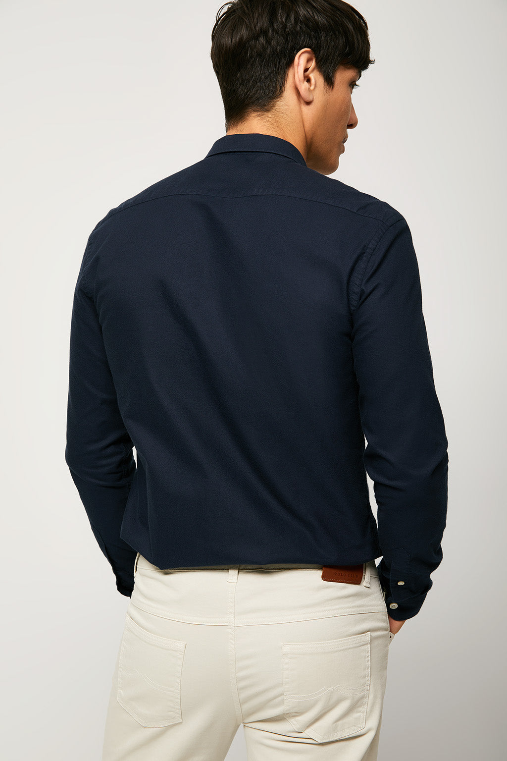 Camisa oxford azul marino con logo bordado | HOMBRE  | POLO CLUB