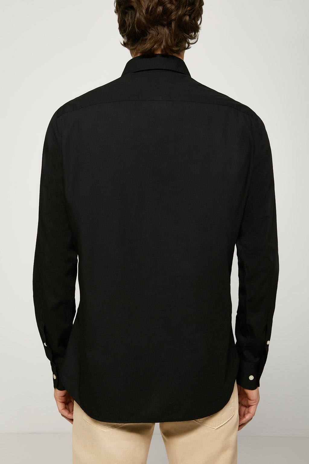 Camisa slim fit negra con logo bordado | HOMBRE  | POLO CLUB