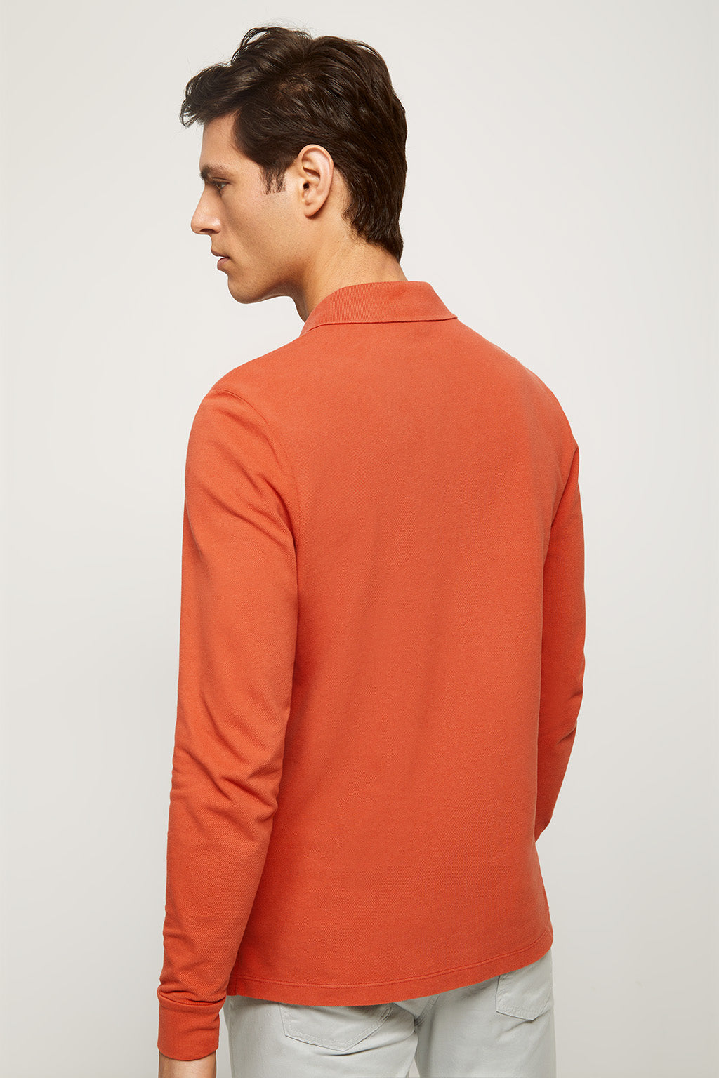 Polo de manga larga caldera con logo bordado | HOMBRE  | POLO CLUB