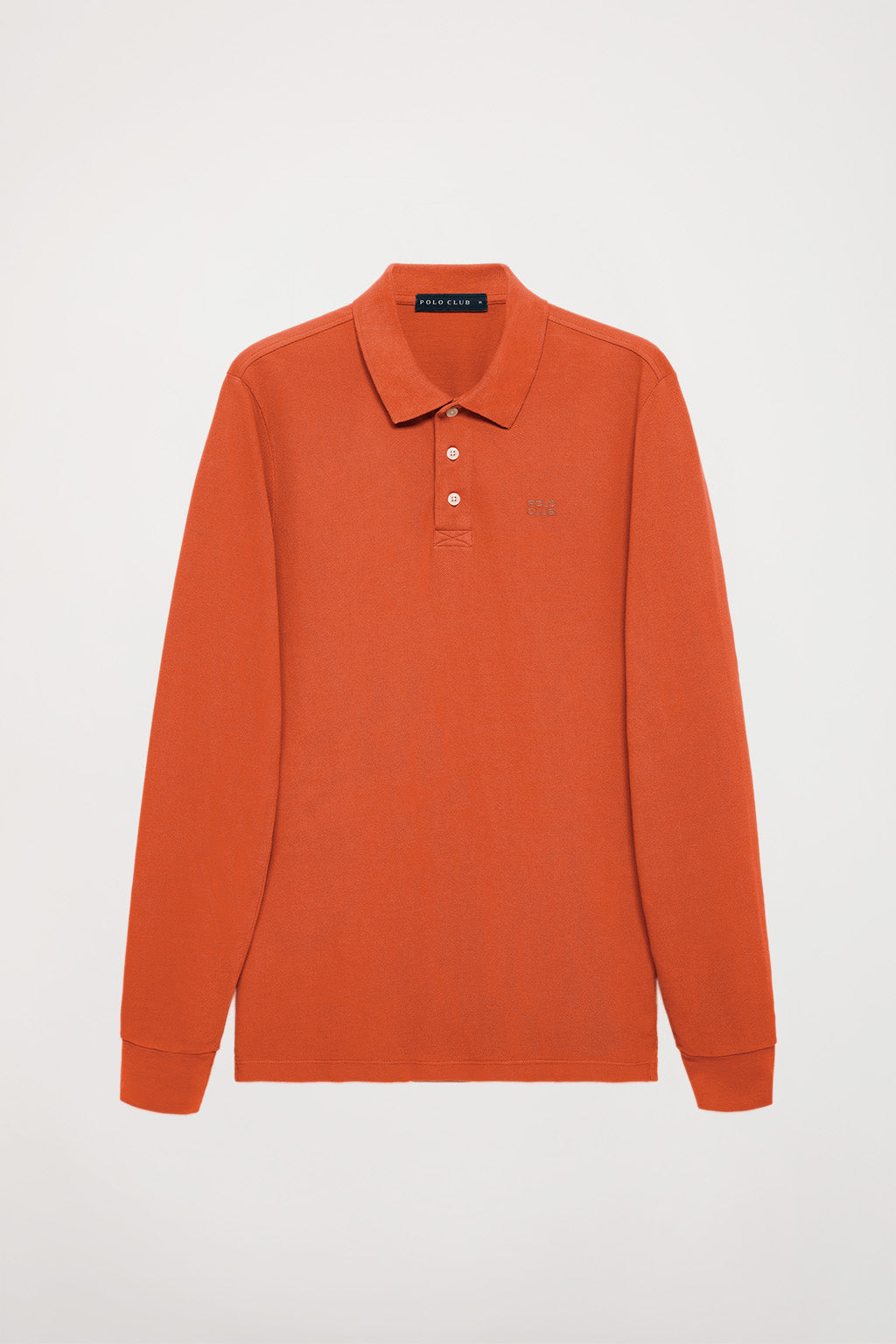 Polo de manga larga caldera con logo bordado | HOMBRE  | POLO CLUB