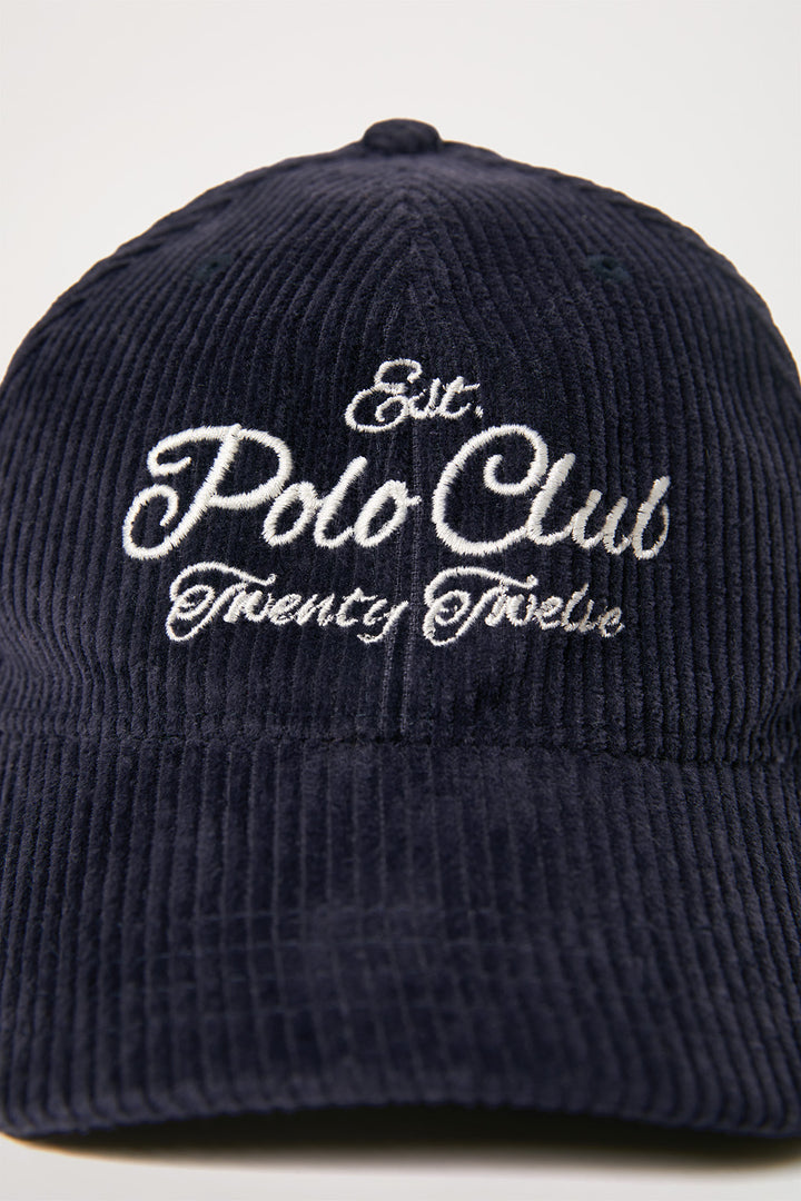 Gorra beisbolera azul marino con logo bordado | UNISEX  | POLO CLUB