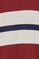 Camisola grená color block com capuz e logótipo Polo Club
