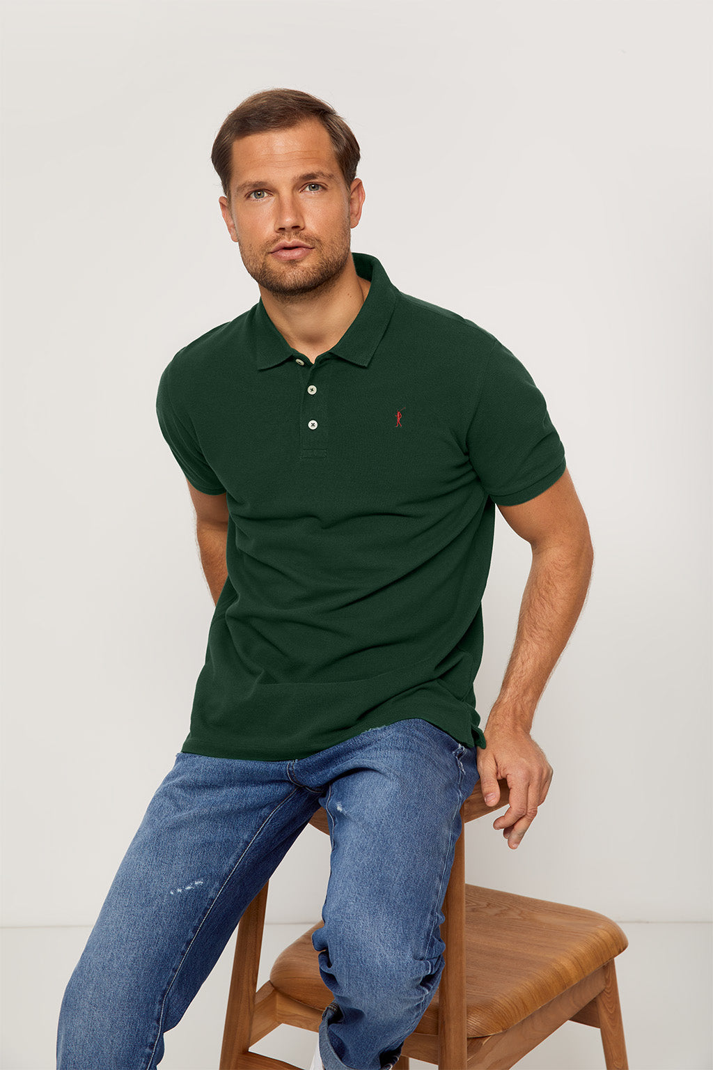 Polo hombre top verde