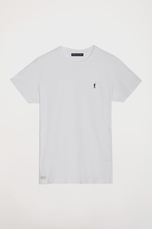Camiseta de manga corta blanca con logo Rigby Go