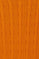 Orange cable-knit jumper with detail on hem