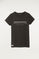 Camiseta gris oscuro con estampación gráfica frontal
