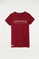 Burgundy tee with front graphic print