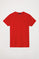 T-shirt básica vermelha de algodão com logótipo Rigby Go