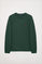 Bottle-green long-sleeve basic T-shirt with Rigby Go logo