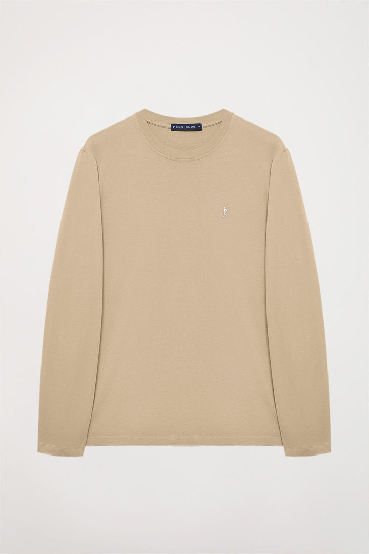 Sandy long-sleeve basic T-shirt with Rigby Go logo