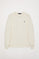 Sweatshirt básica beige com decote redondo e logótipo Rigby Go