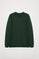 Sudadera básica de cuello redondo verde botella con logo Rigby Go