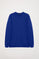Sweatshirt básica azul royal com decote redondo e logótipo Rigby Go