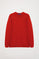 Sweatshirt básica vermelha com decote redondo e logótipo Rigby Go