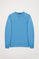 Sweatshirt básica azul profundo com decote redondo e logótipo Rigby Go