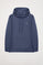 Sweatshirt com capuz e bolsos azul denim com logótipo Rigby Go