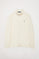 Sweatshirt aberta de gola alta em beige com logótipo Rigby Go