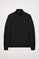 Sweatshirt com meio fecho-éclair preta com logótipo Rigby Go