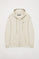 Sudadera beige de cremallera con capucha y logo Rigby Go