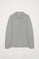 Grey-vigore long-sleeve pique polo shirt with Rigby Go logo