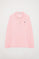 Polo de manga larga piqué rosa con logo Rigby Go