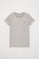 Grey-vigore short-sleeve basic T-shirt with Rigby Go logo