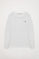 Camiseta básica de manga larga blanca con logo Rigby Go