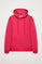 Sudadera de capucha y bolsillos fucsia con logo Rigby Go