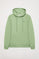 Sudadera de capucha y bolsillos verde lodo con logo Rigby Go