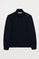 Sudadera de media cremallera azul marino con logo Rigby Go