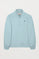 Sweatshirt com meio fecho-éclair azul celeste com logótipo Rigby Go