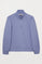 Sudadera de media cremallera azul lavanda con logo Rigby Go