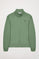 Sweatshirt aberta verde lama com gola alta com logótipo Rigby Go