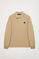 Polo de manga comprida cor de areia com pormenor Polo Club