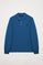 Polo de manga comprida azulão com pormenor Polo Club