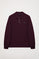Polo de manga comprida cor de vinho com pormenor Polo Club