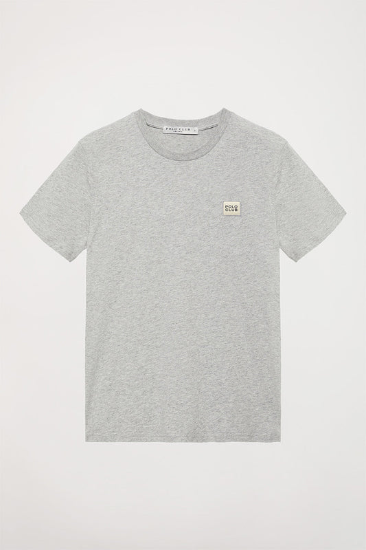 T-shirt cinza vigoré orgânica Neutrals com logótipo