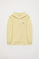 Yellow Neutrals organic kids hoodie with pockets and logo
