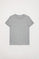 T-shirt orgânica de manga curta cinza vigoré Neutrals kids com logótipo