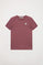 T-shirt orgânica de manga malva Neutrals kids com logótipo