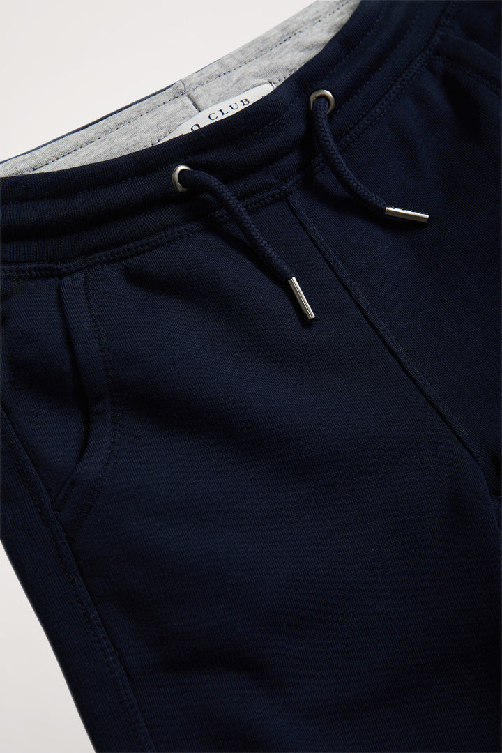 Pantalón jogger orgánico azul marino Neutrals kids con logo